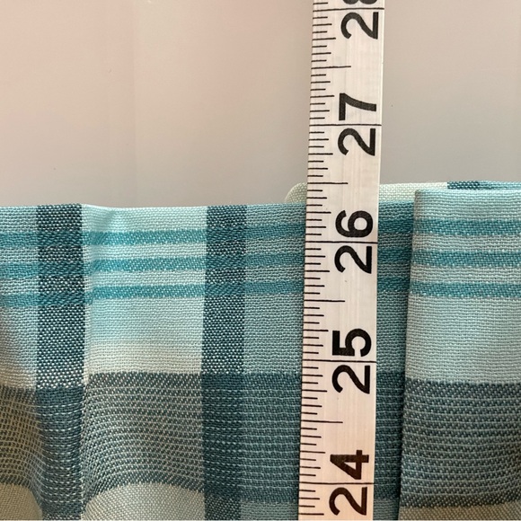 Vintage Pendleton 100% Wool Plaid Pleated Women's Skirt in Teal Blue Made in USA - Picture 5 of 8